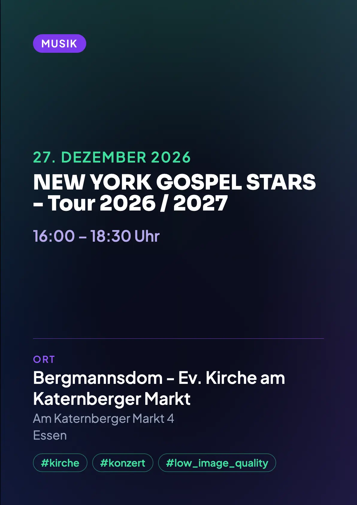 Veranstaltungsflyer
