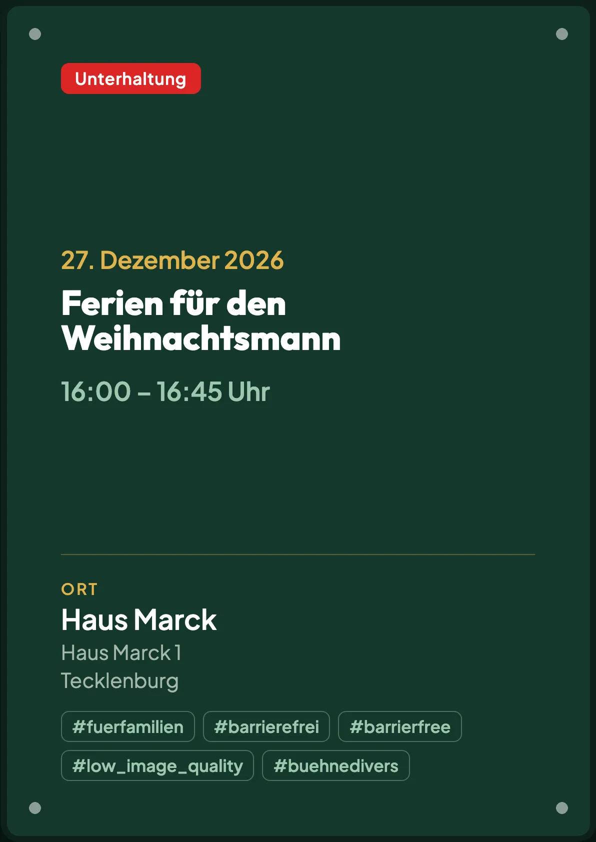 Veranstaltungsflyer