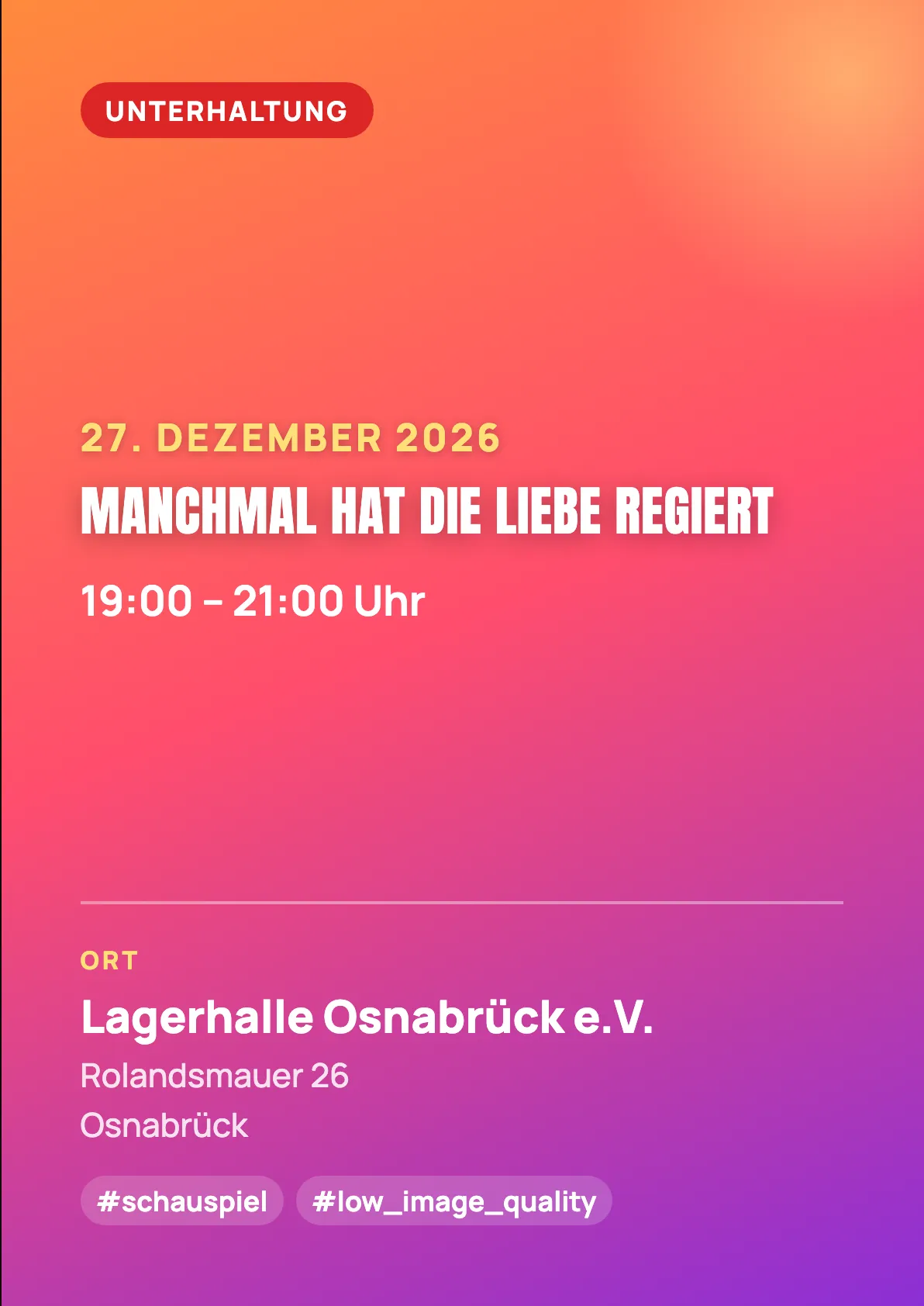 Veranstaltungsflyer