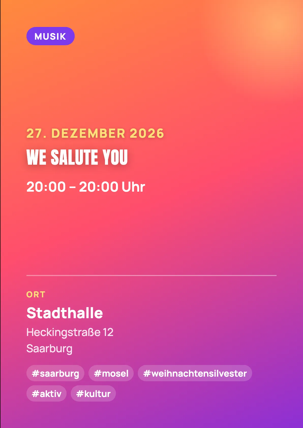 Veranstaltungsflyer