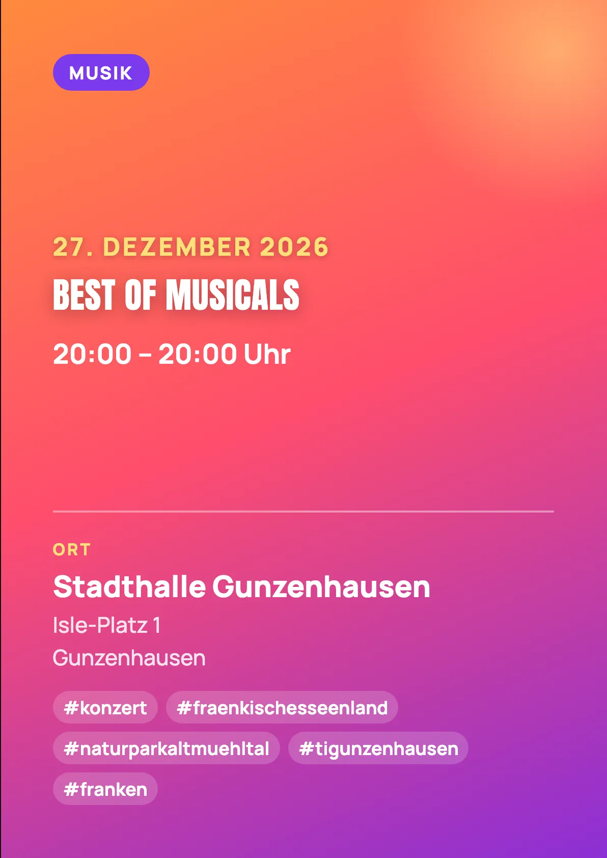 Veranstaltungsflyer