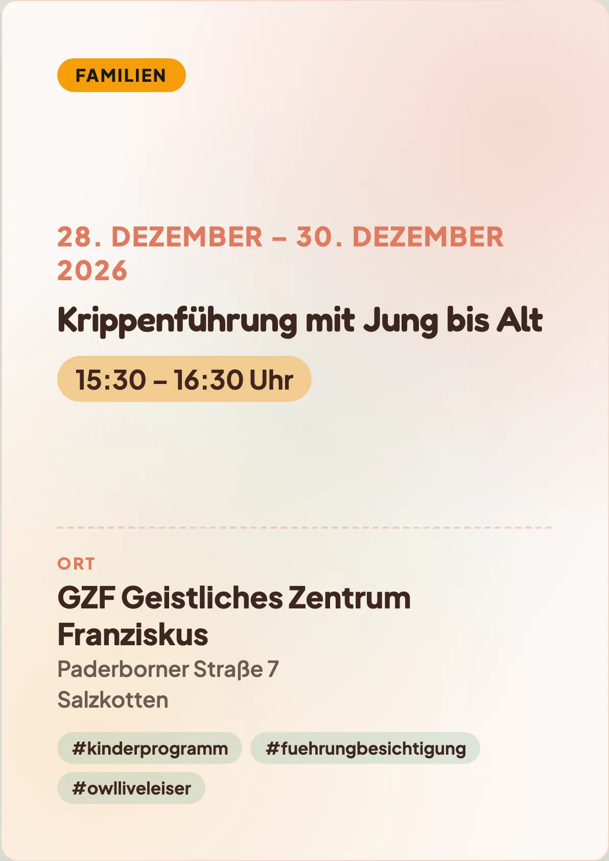 Veranstaltungsflyer