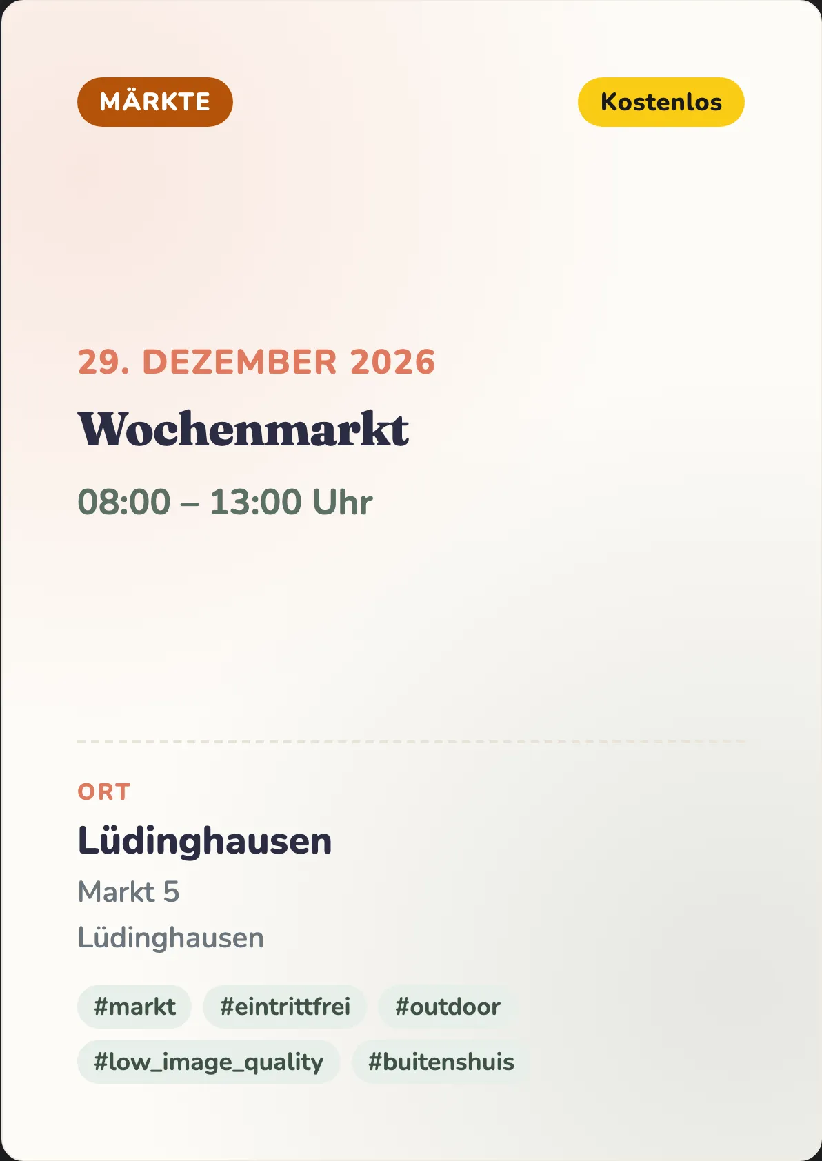 Veranstaltungsflyer