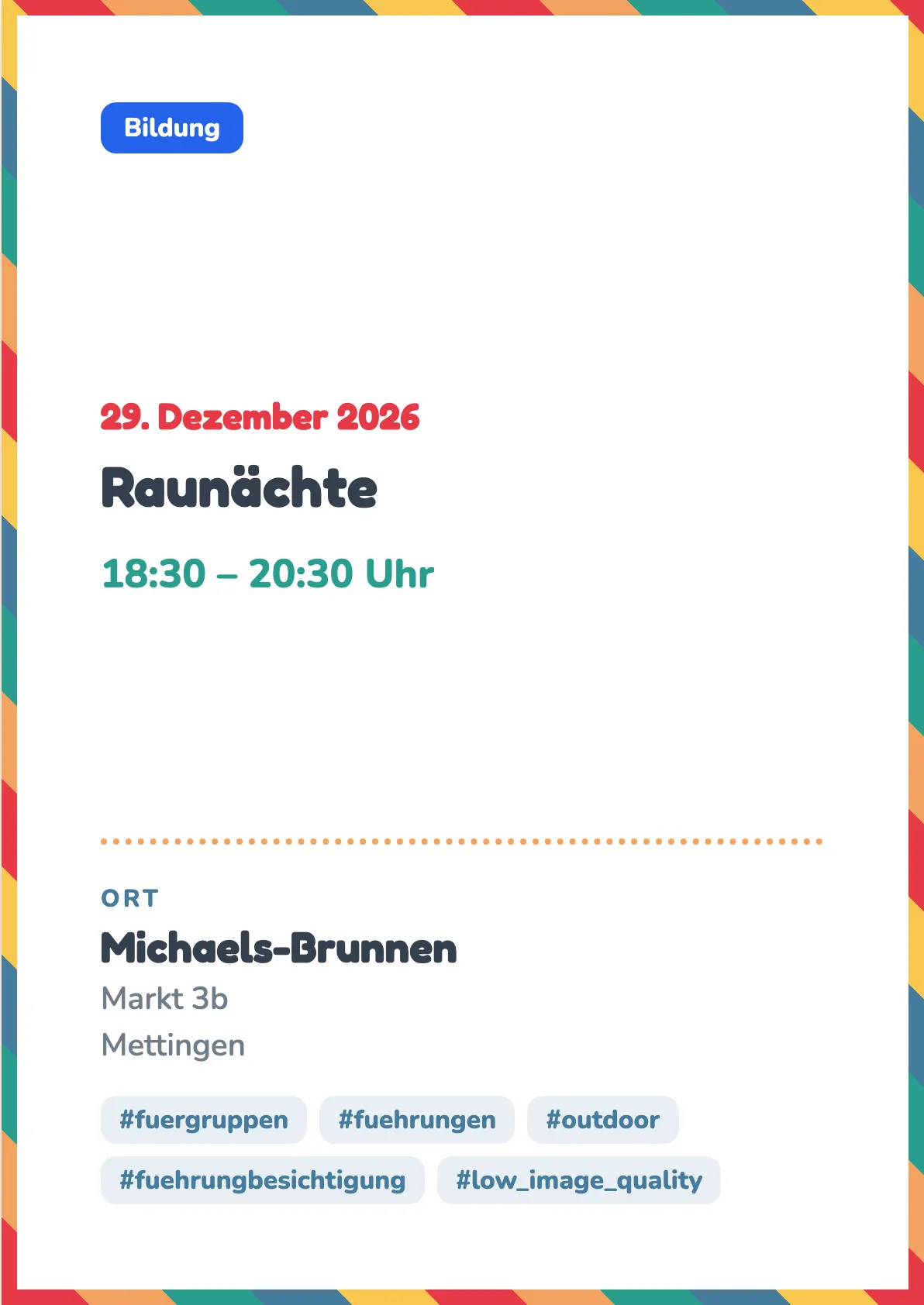 Veranstaltungsflyer