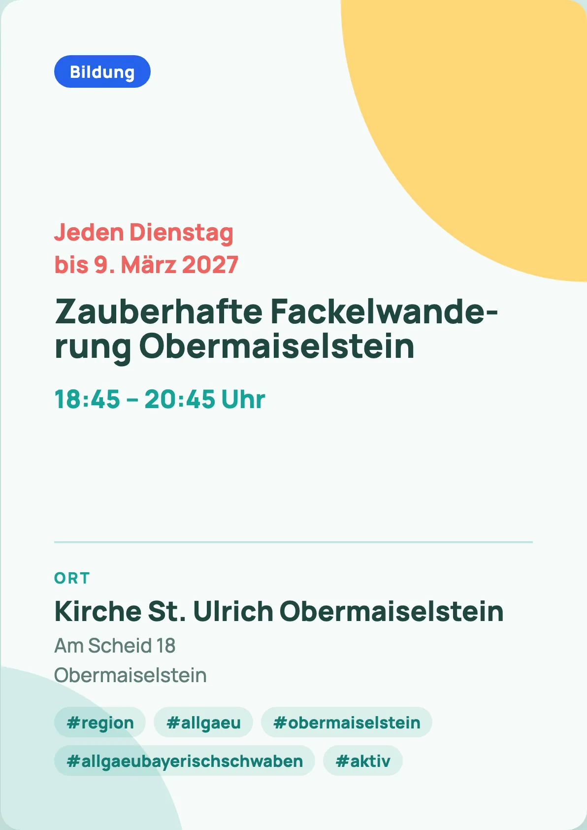 Veranstaltungsflyer