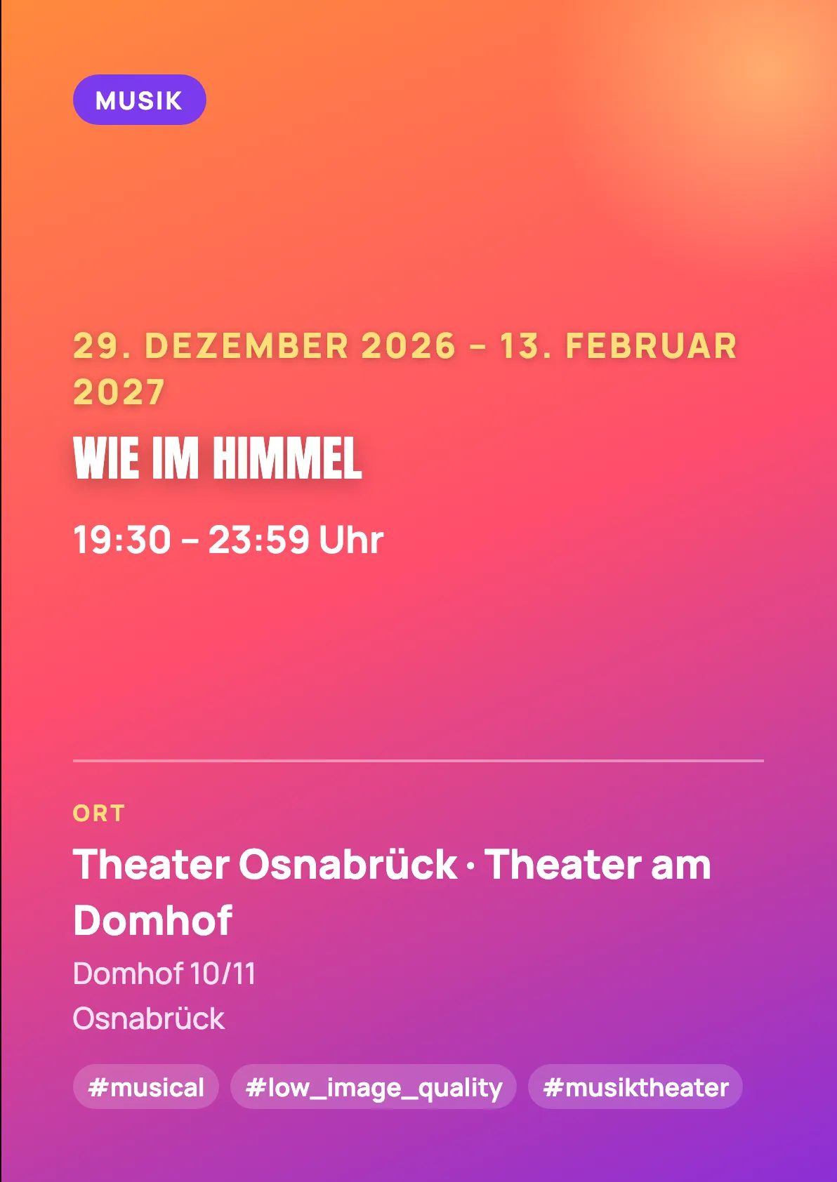 Veranstaltungsflyer