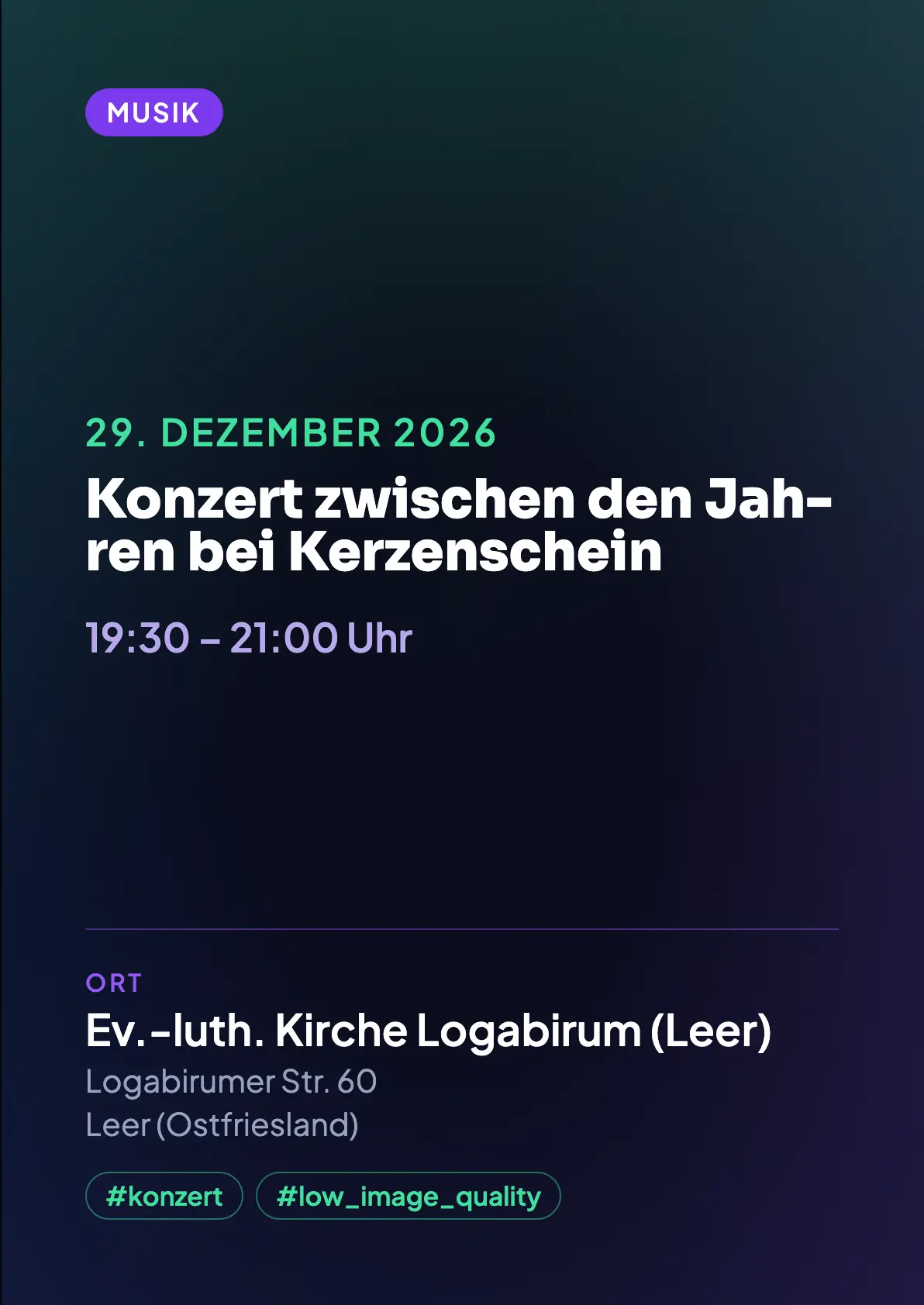 Veranstaltungsflyer
