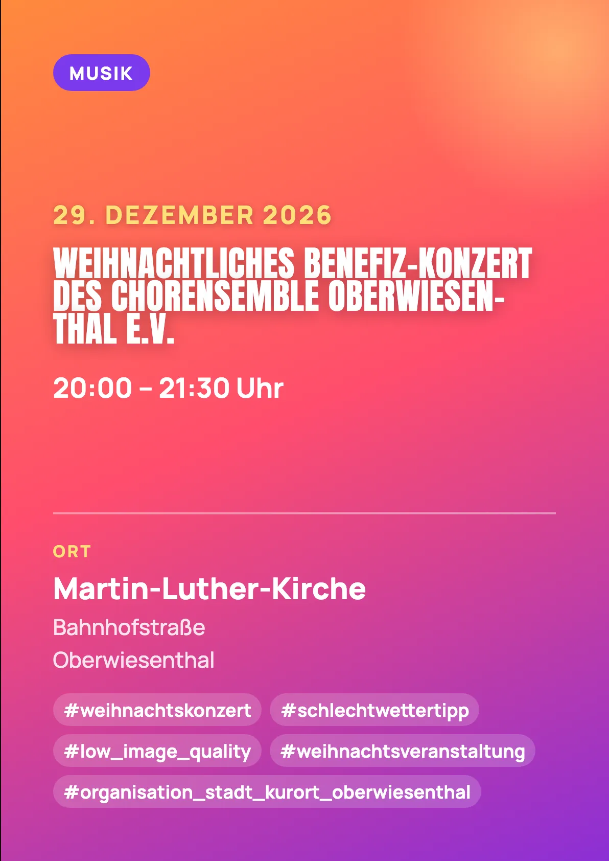 Veranstaltungsflyer