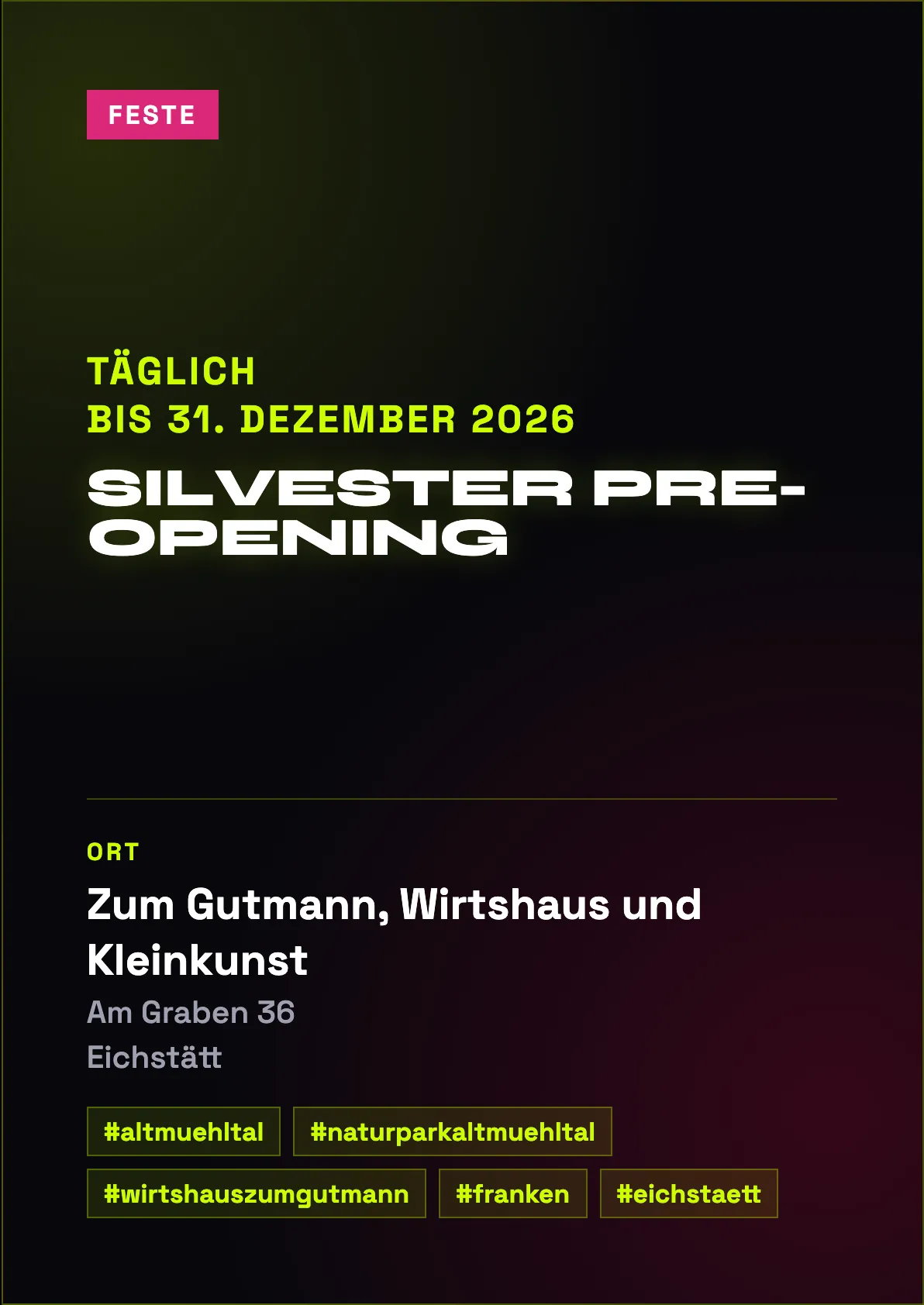 Veranstaltungsflyer