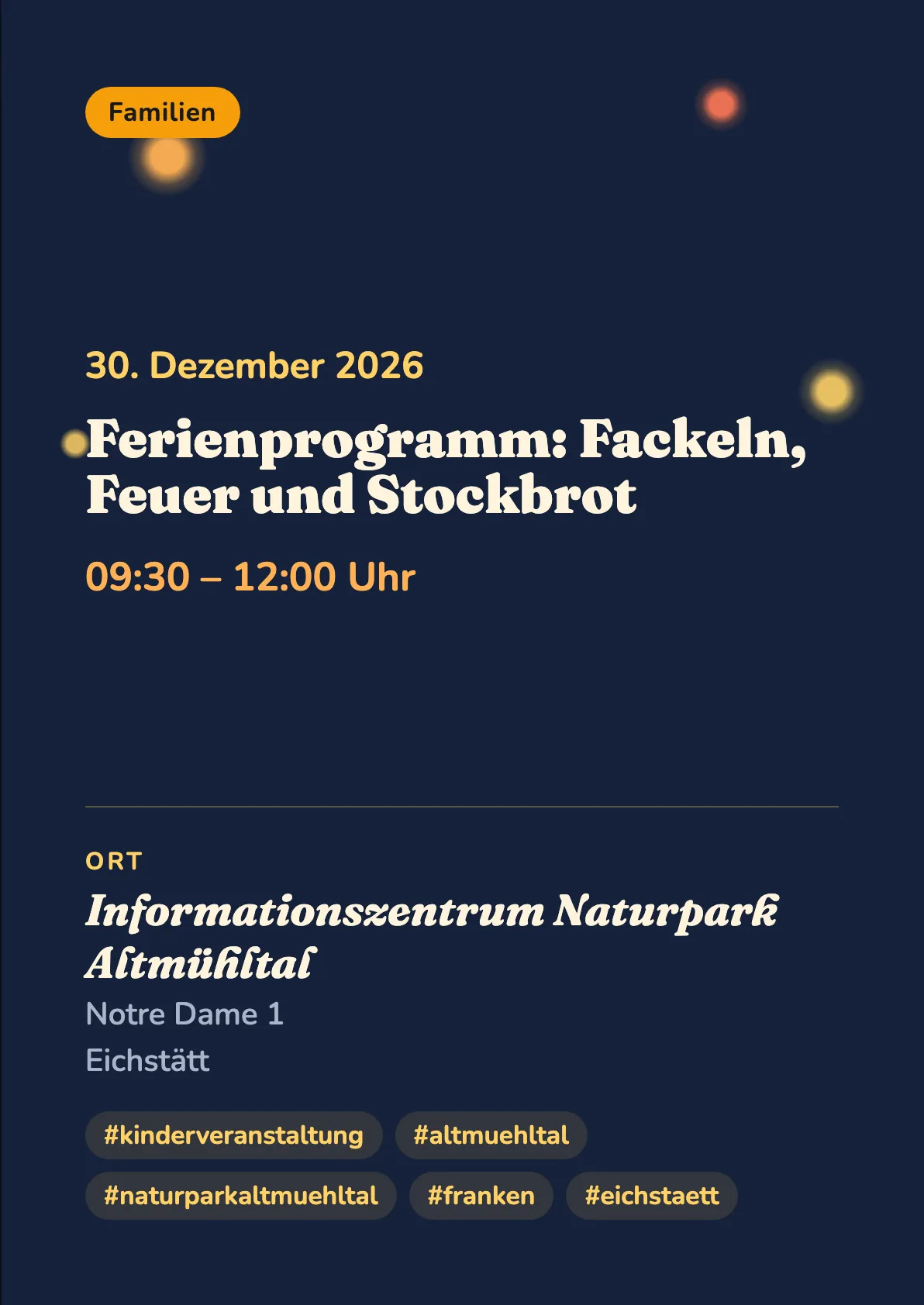 Veranstaltungsflyer
