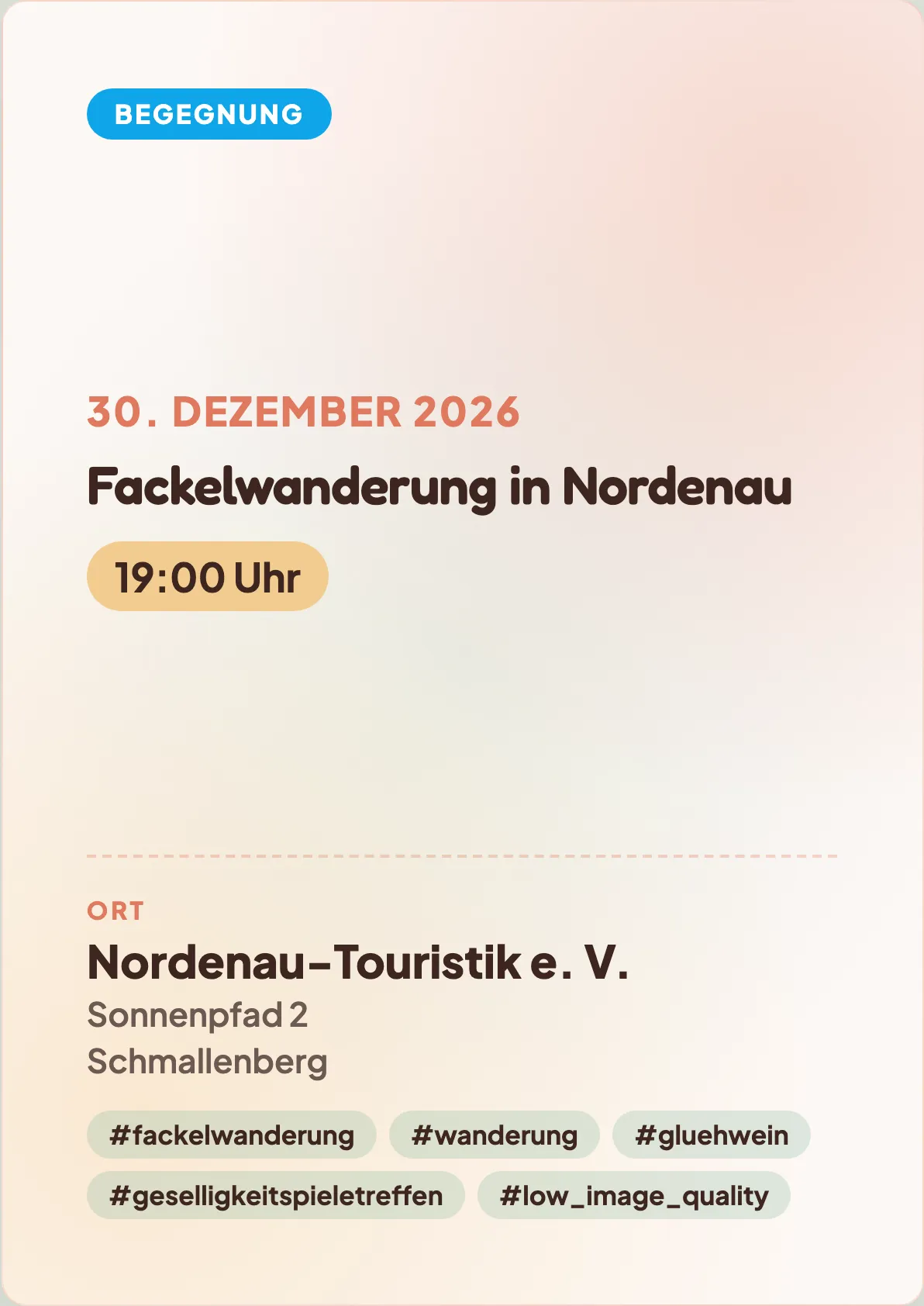 Veranstaltungsflyer