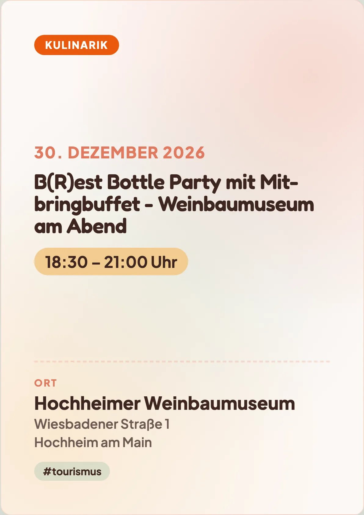 Veranstaltungsflyer