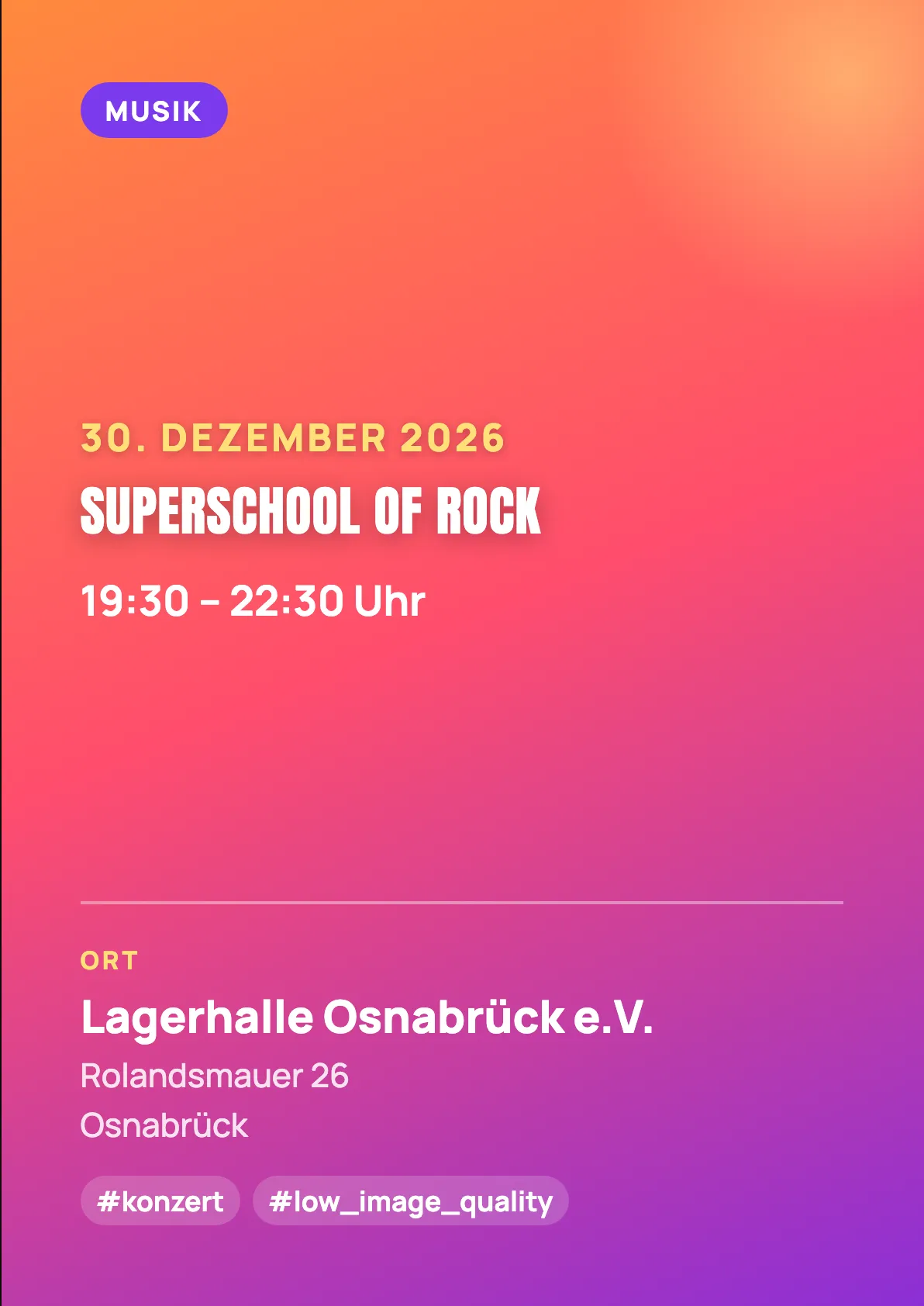 Veranstaltungsflyer