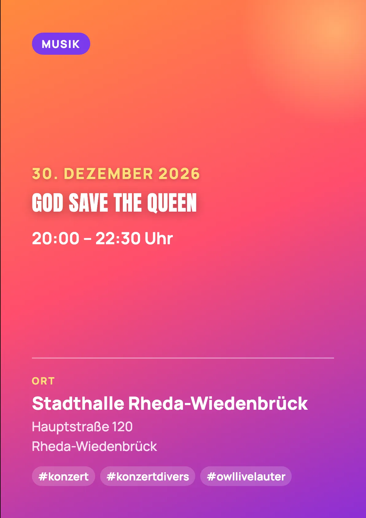 Veranstaltungsflyer