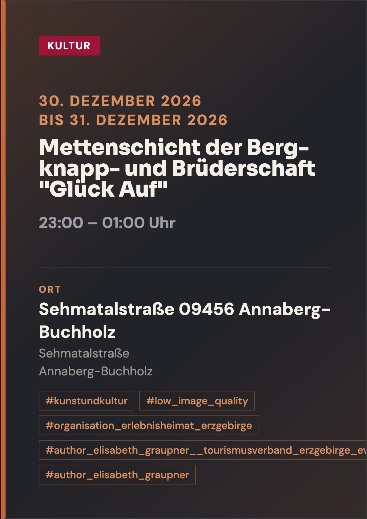Veranstaltungsflyer
