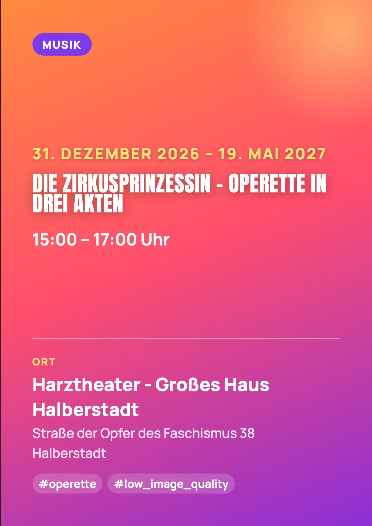 Veranstaltungsflyer