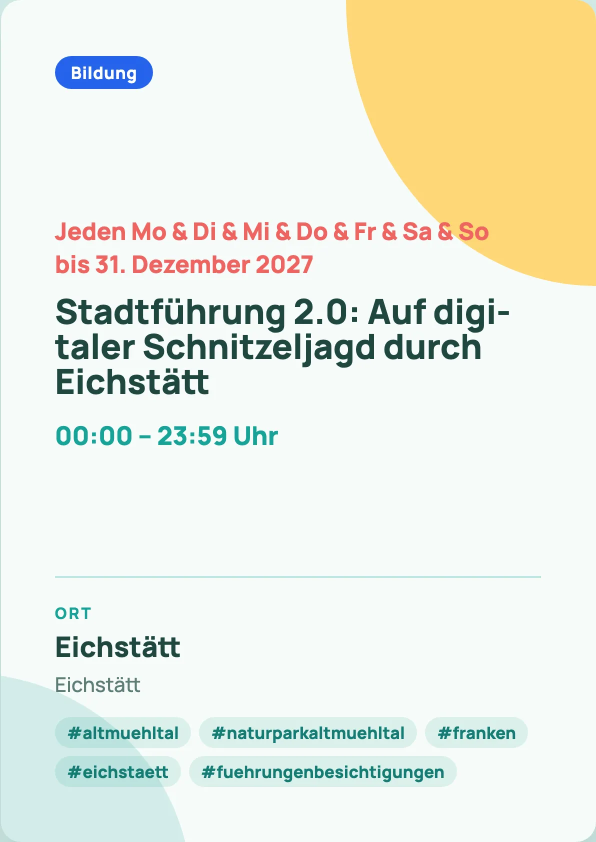 Veranstaltungsflyer