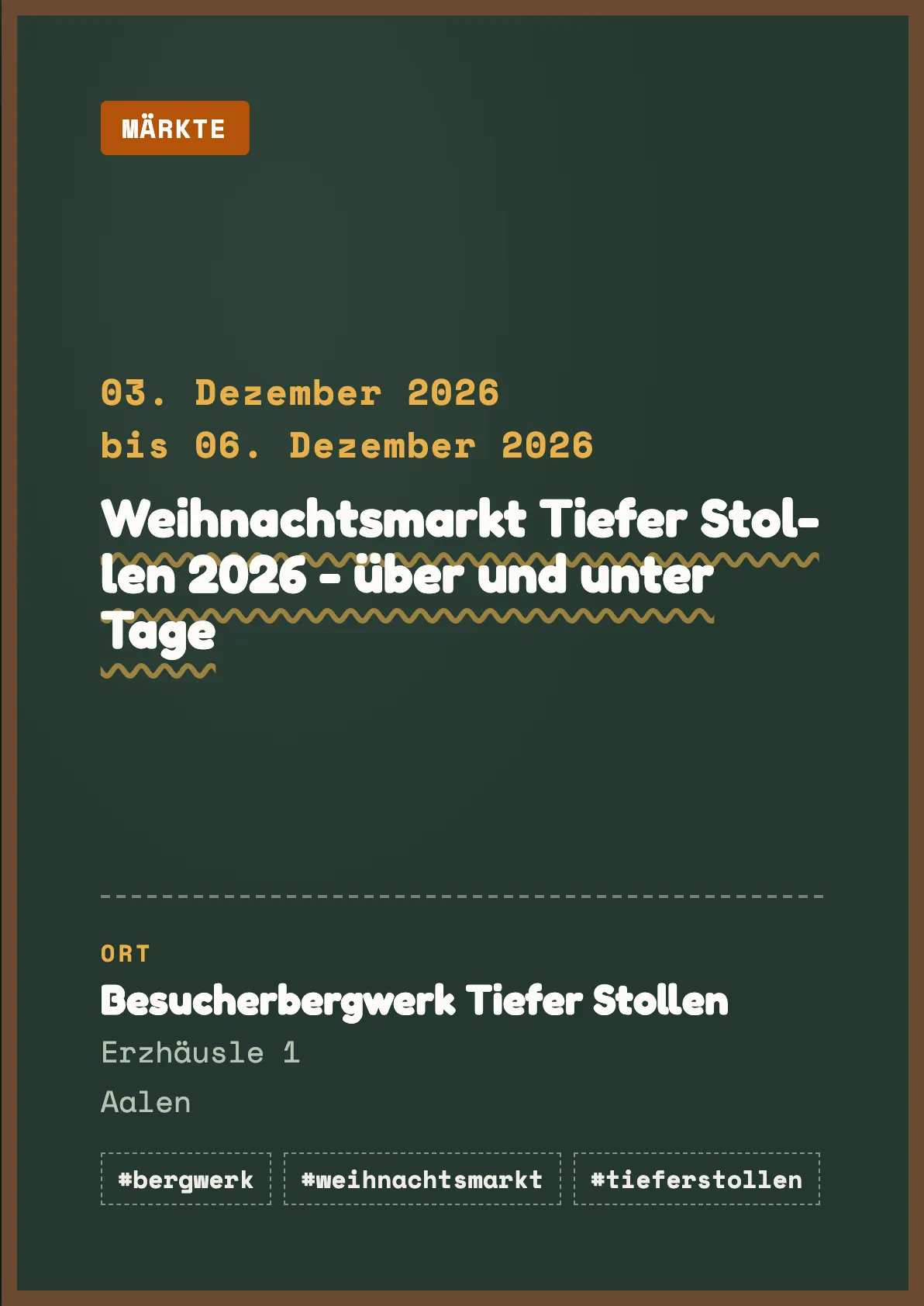 Veranstaltungsflyer