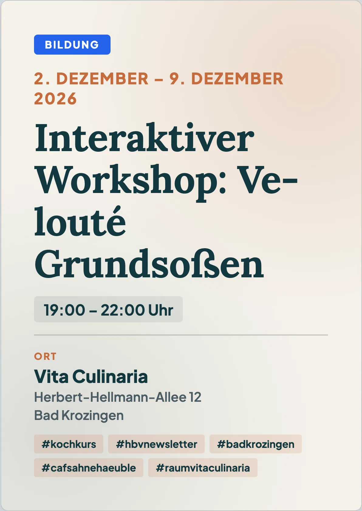 Veranstaltungsflyer