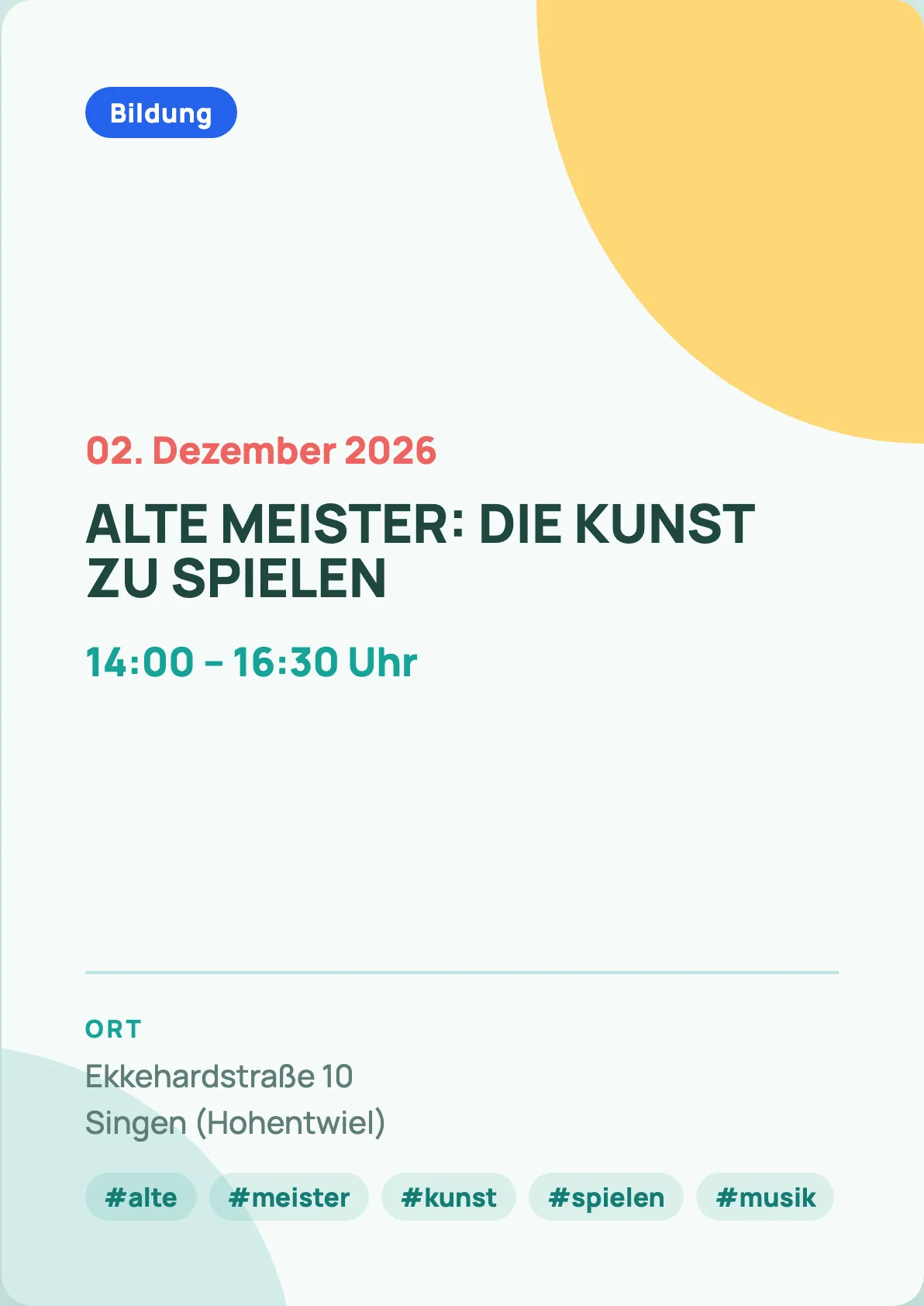 Veranstaltungsflyer