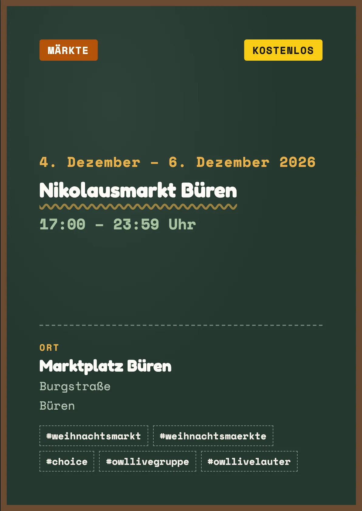 Veranstaltungsflyer
