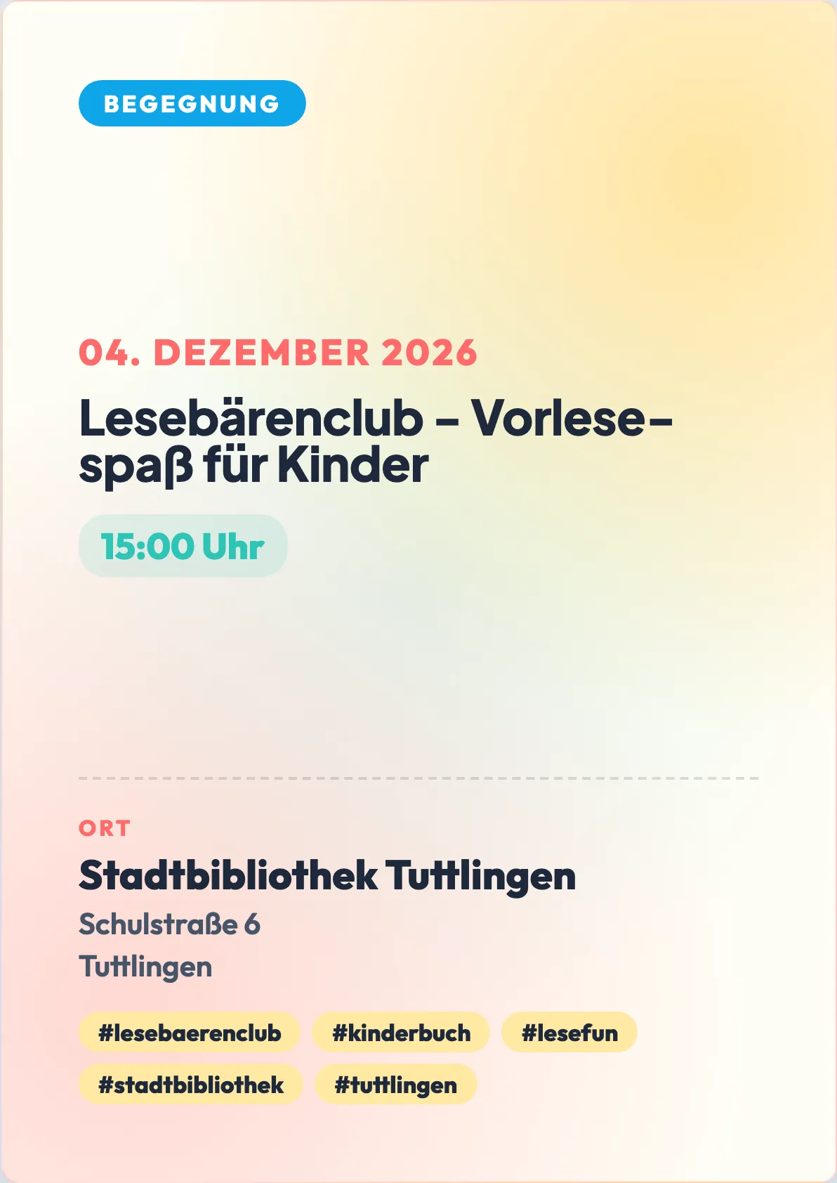 Veranstaltungsflyer