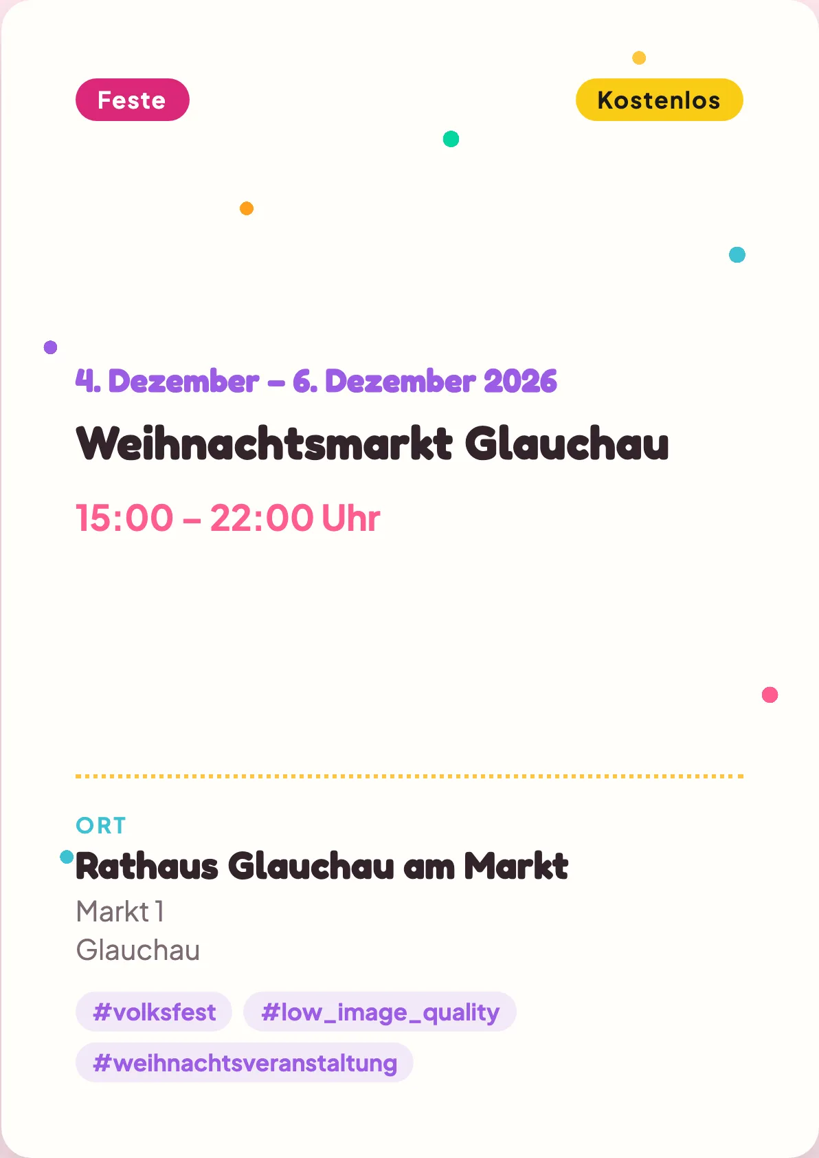 Veranstaltungsflyer