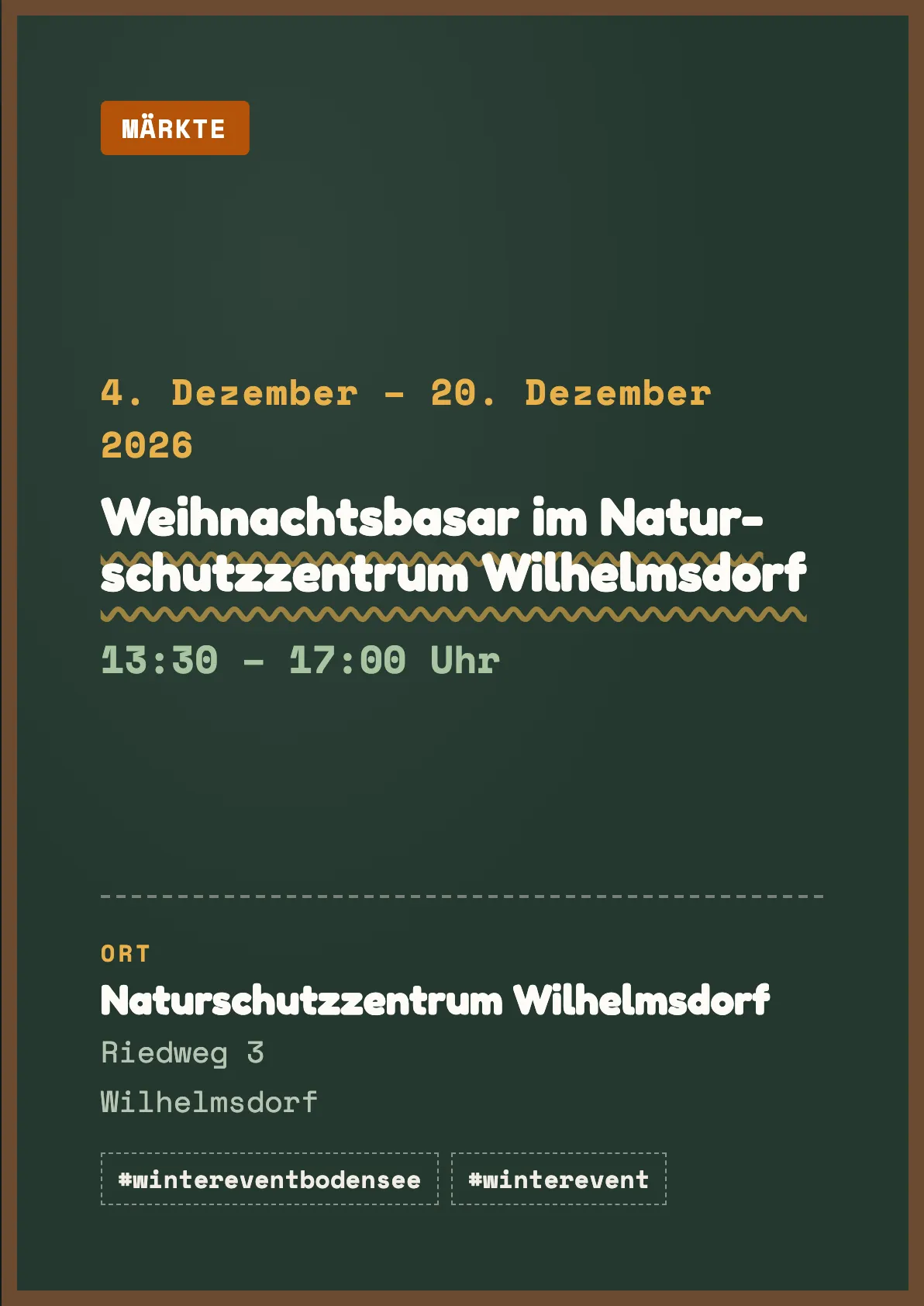 Veranstaltungsflyer