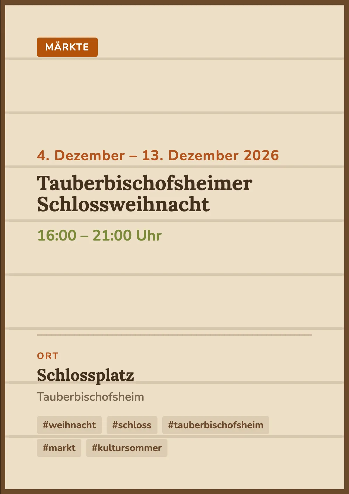 Veranstaltungsflyer