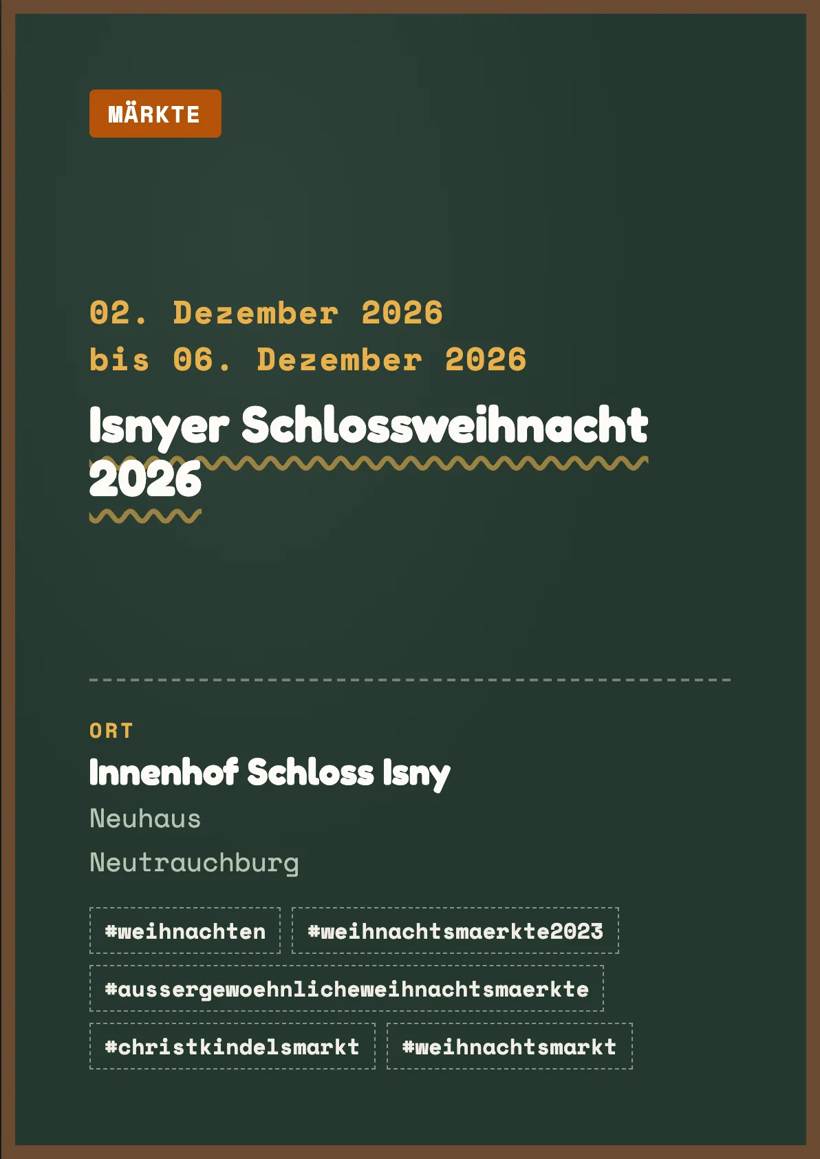 Veranstaltungsflyer