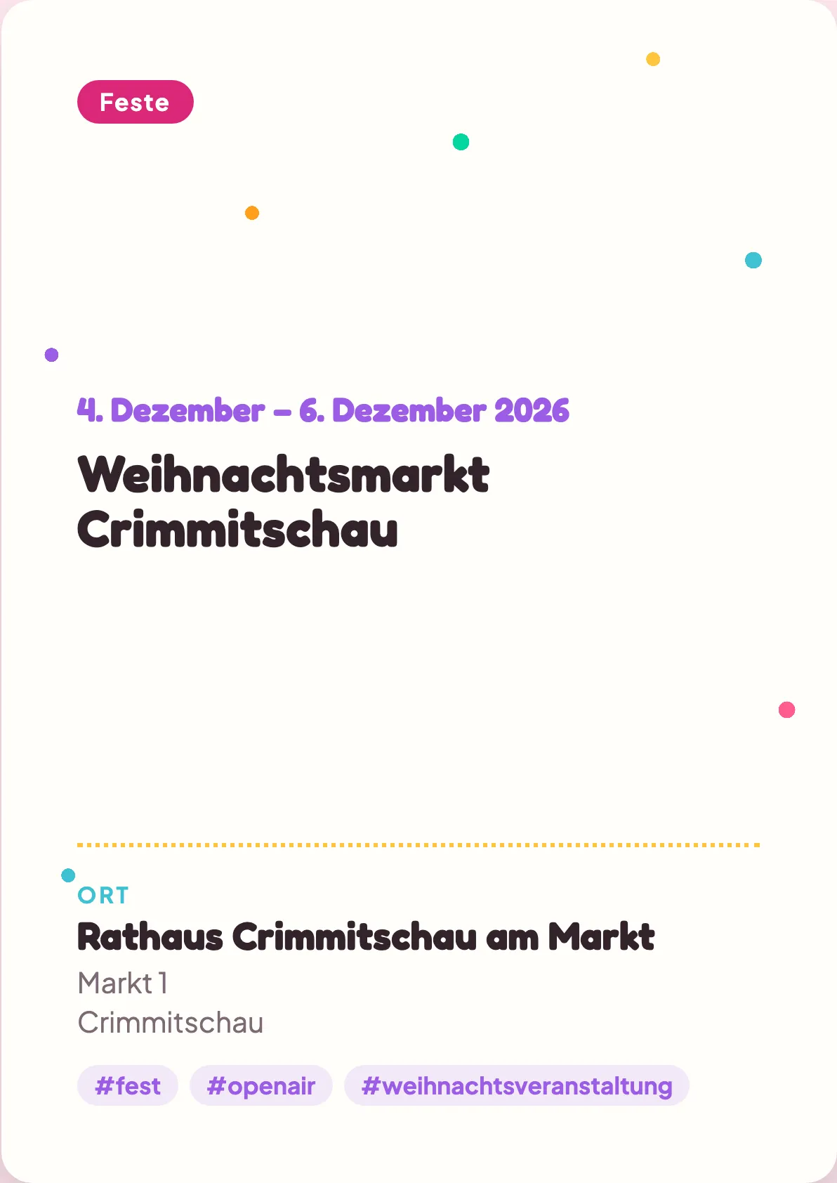 Veranstaltungsflyer