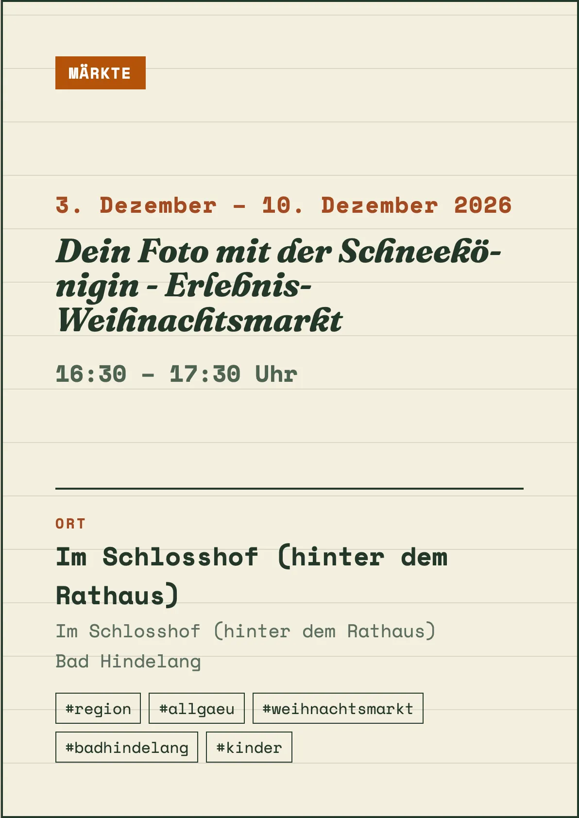 Veranstaltungsflyer