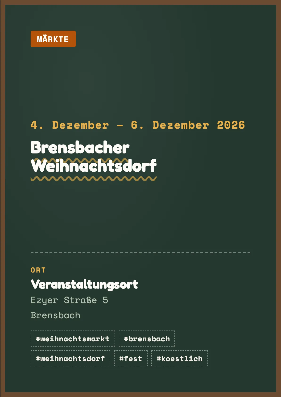 Veranstaltungsflyer