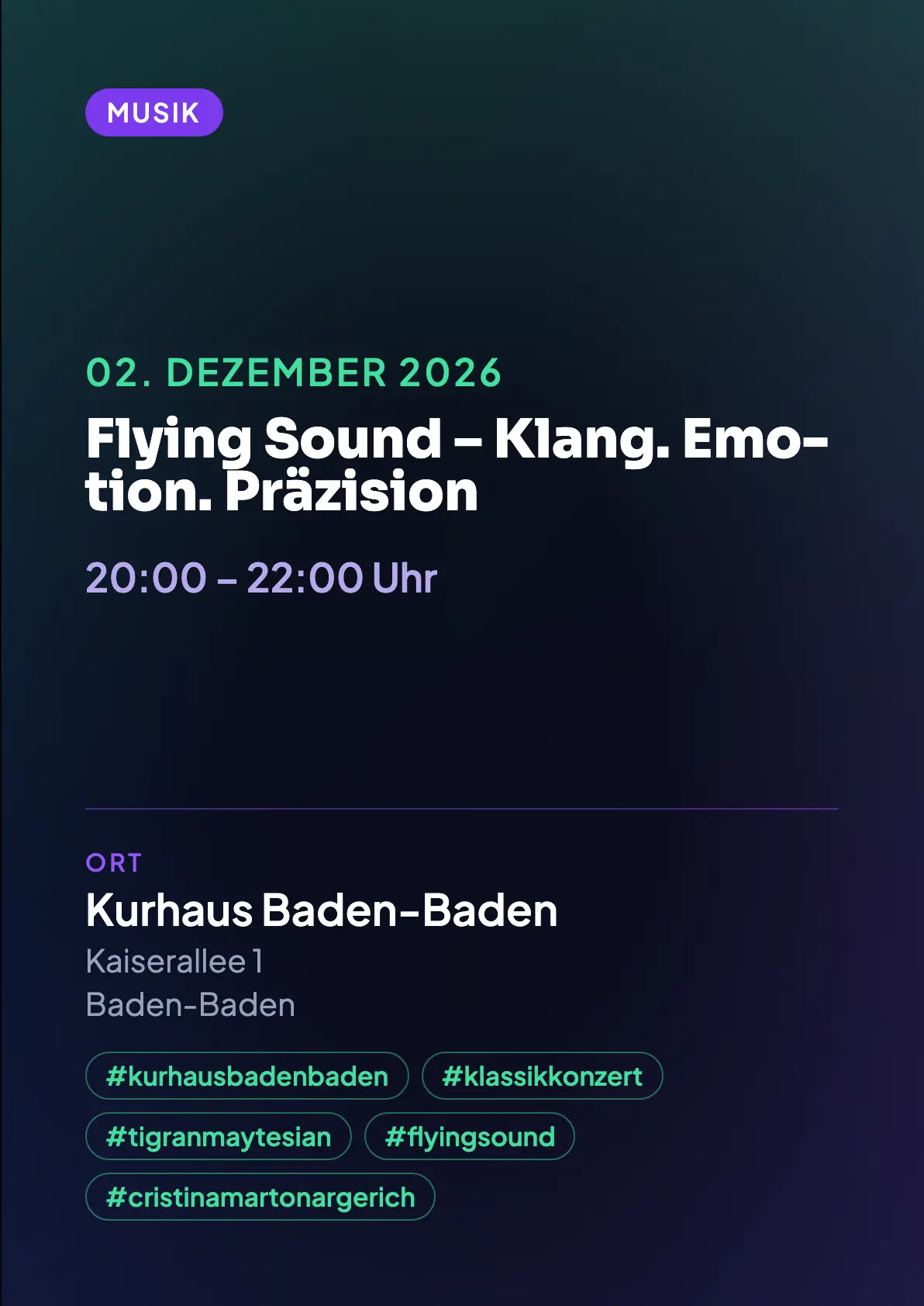 Veranstaltungsflyer