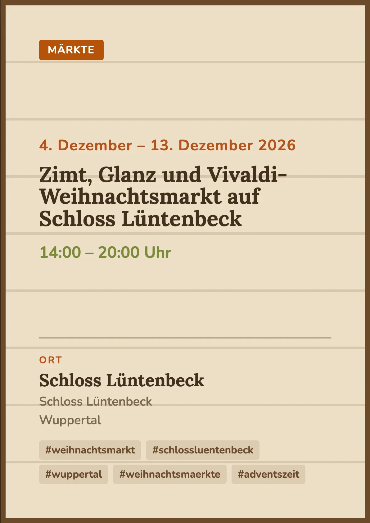 Veranstaltungsflyer