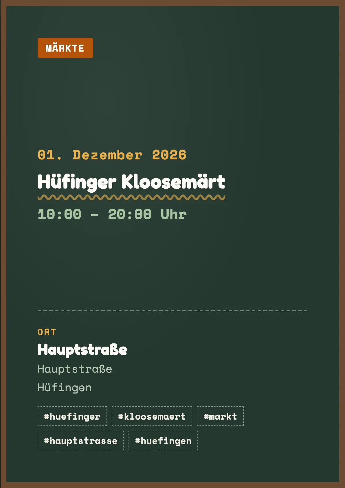 Veranstaltungsflyer