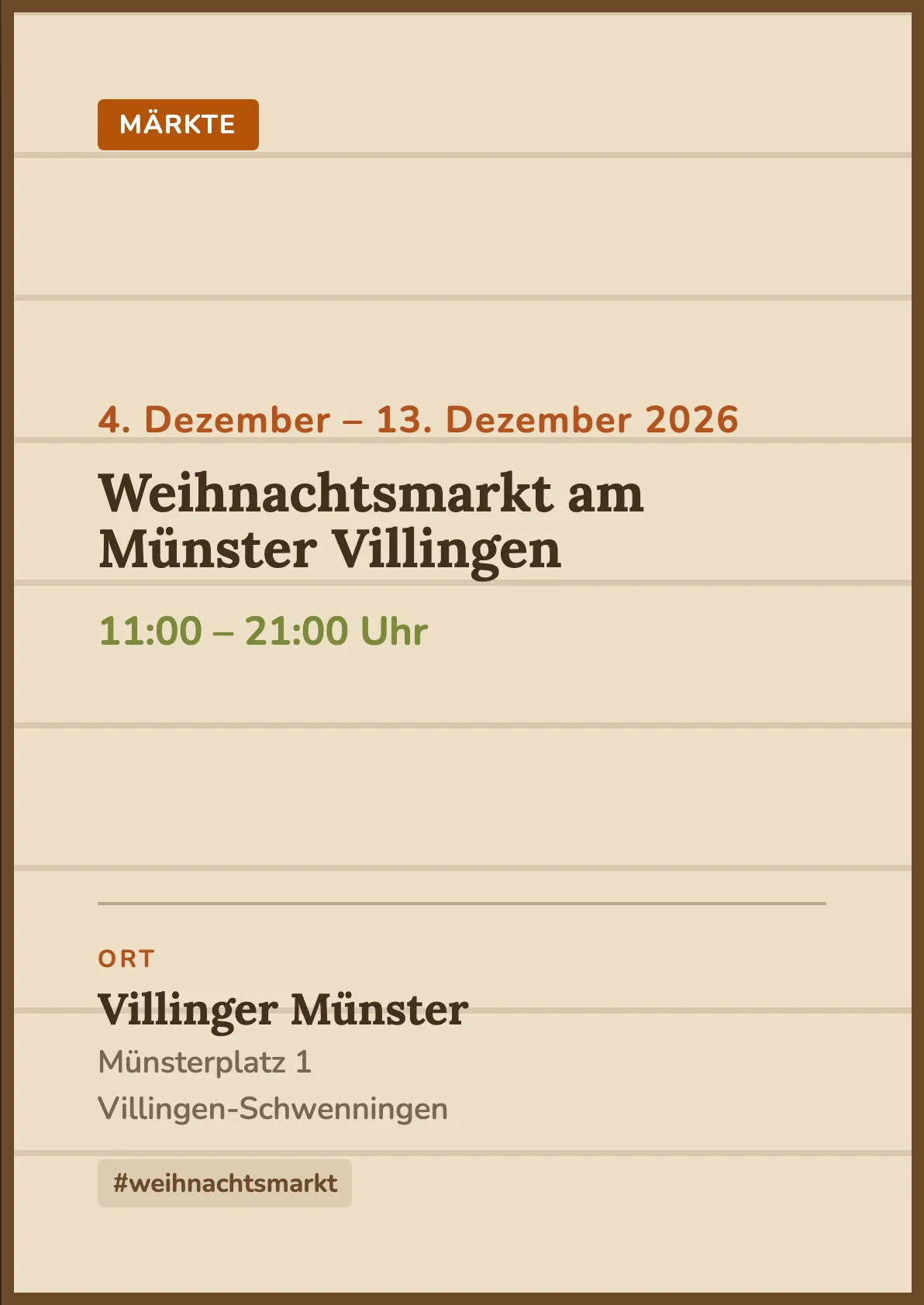 Veranstaltungsflyer
