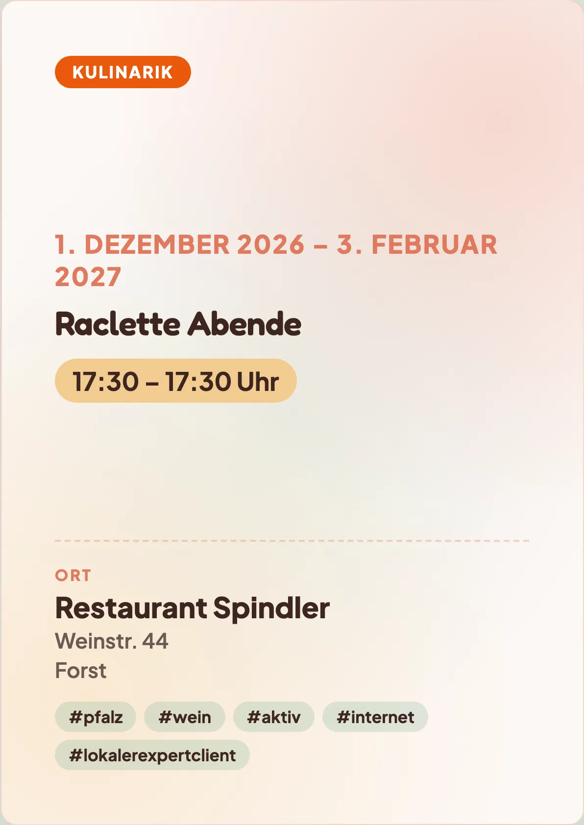 Veranstaltungsflyer