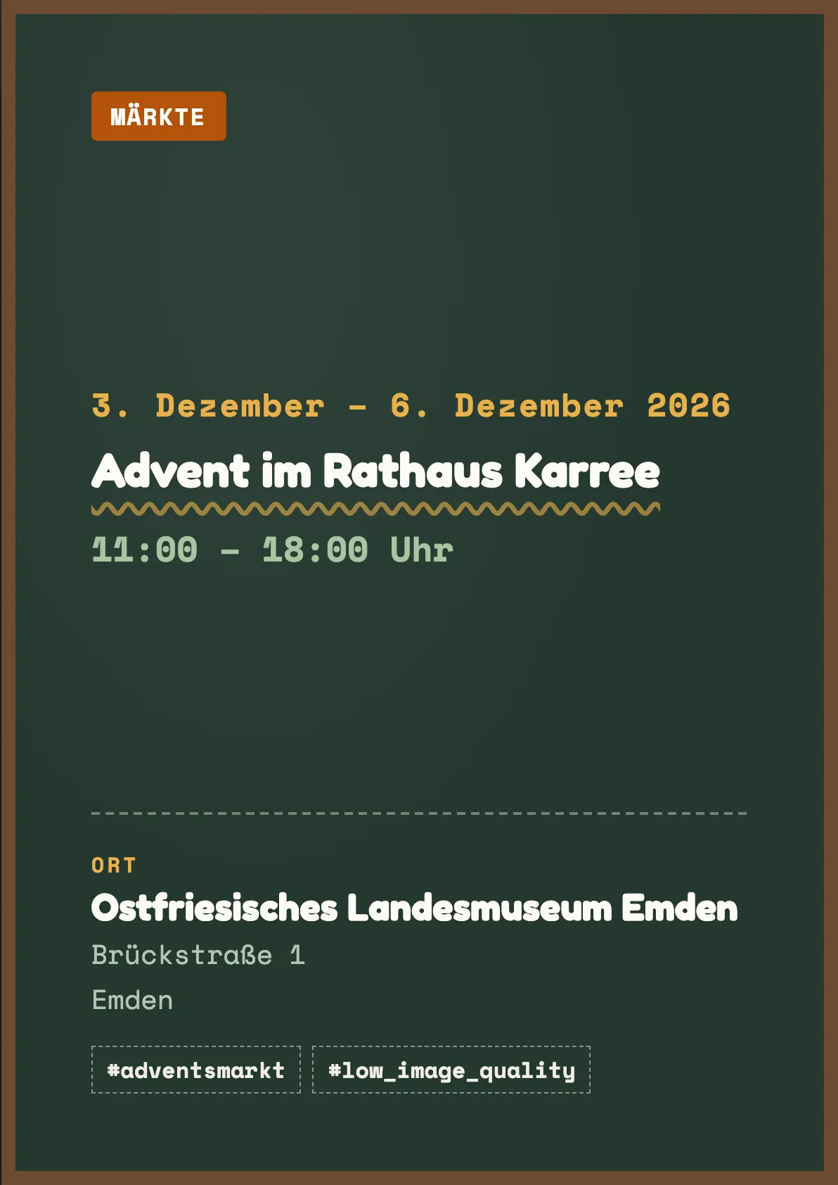 Veranstaltungsflyer