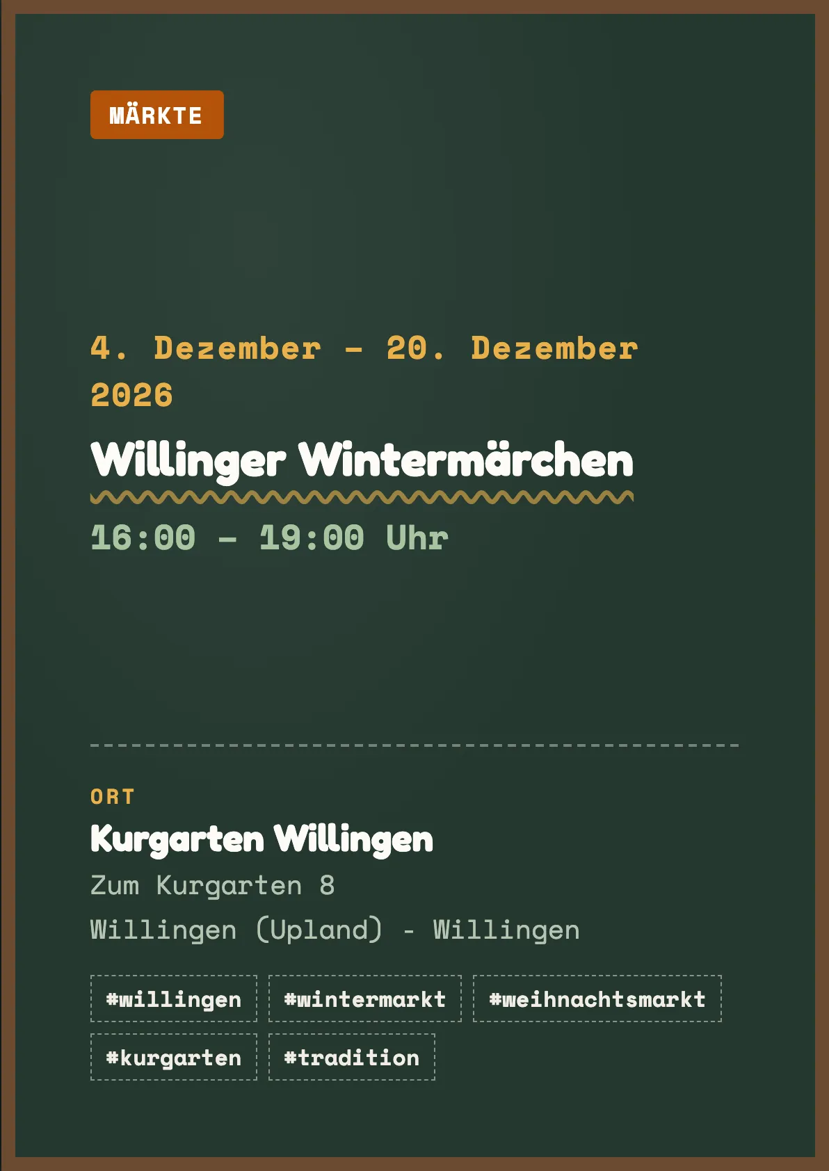 Veranstaltungsflyer