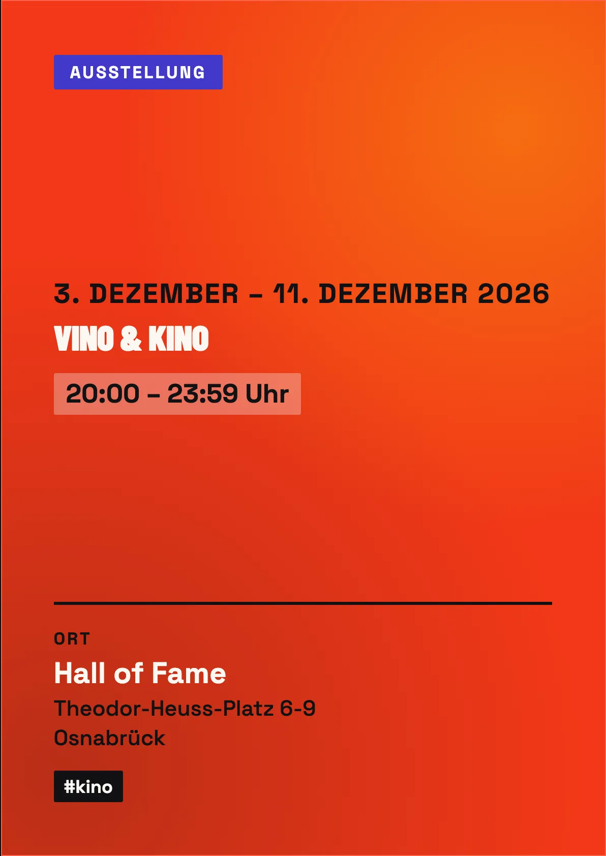 Veranstaltungsflyer