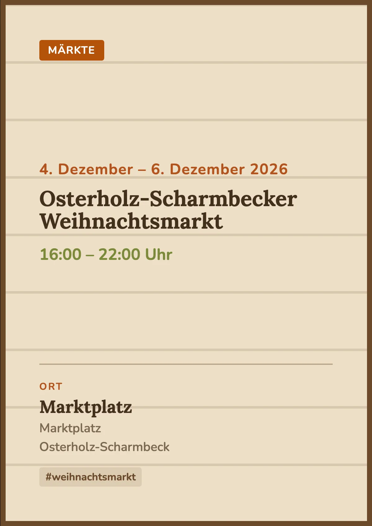 Veranstaltungsflyer