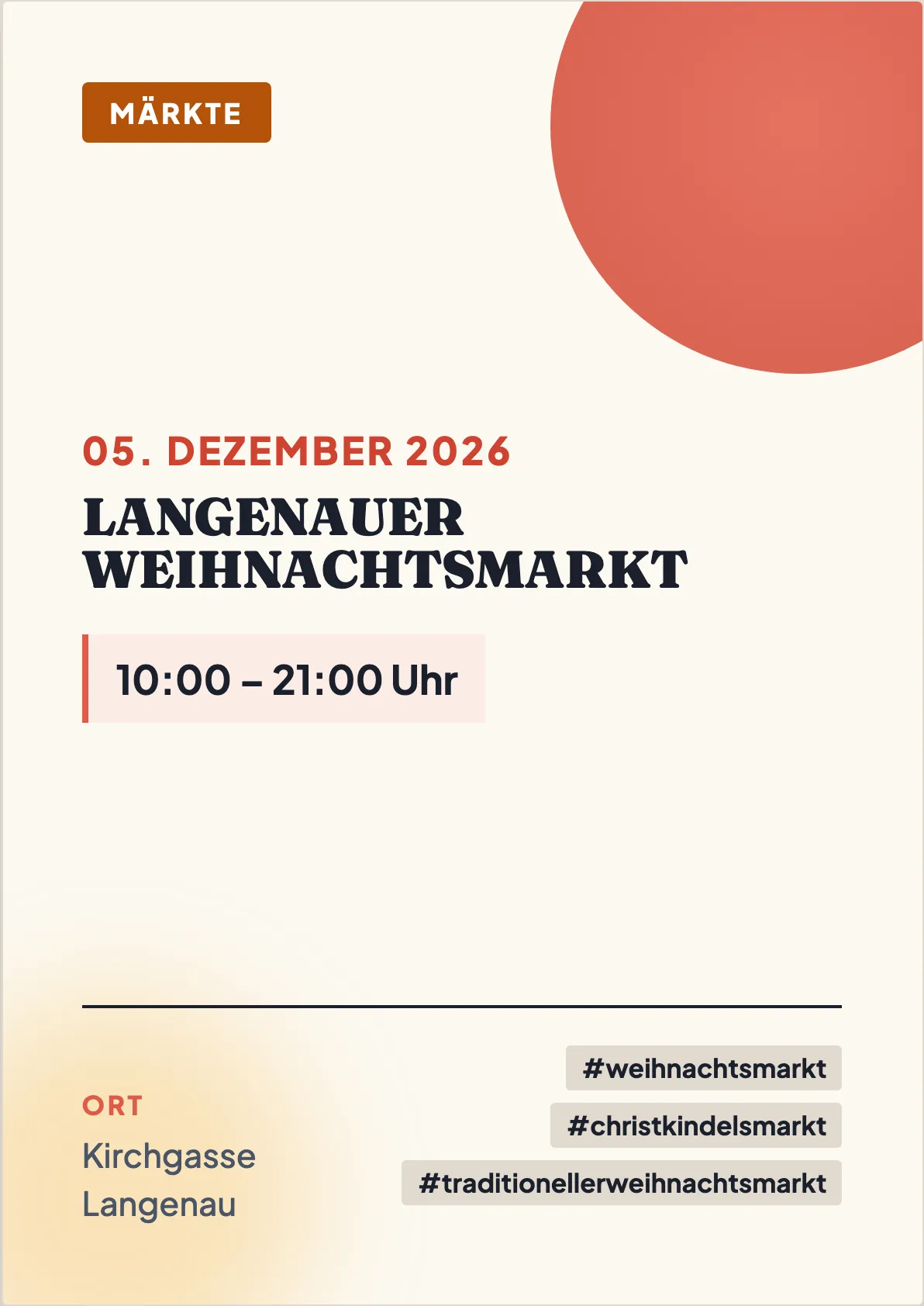 Veranstaltungsflyer
