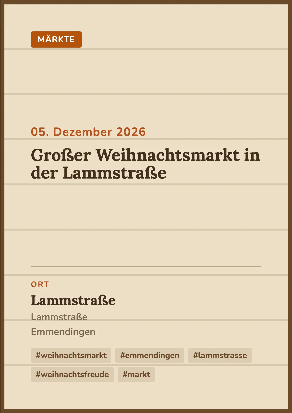 Veranstaltungsflyer
