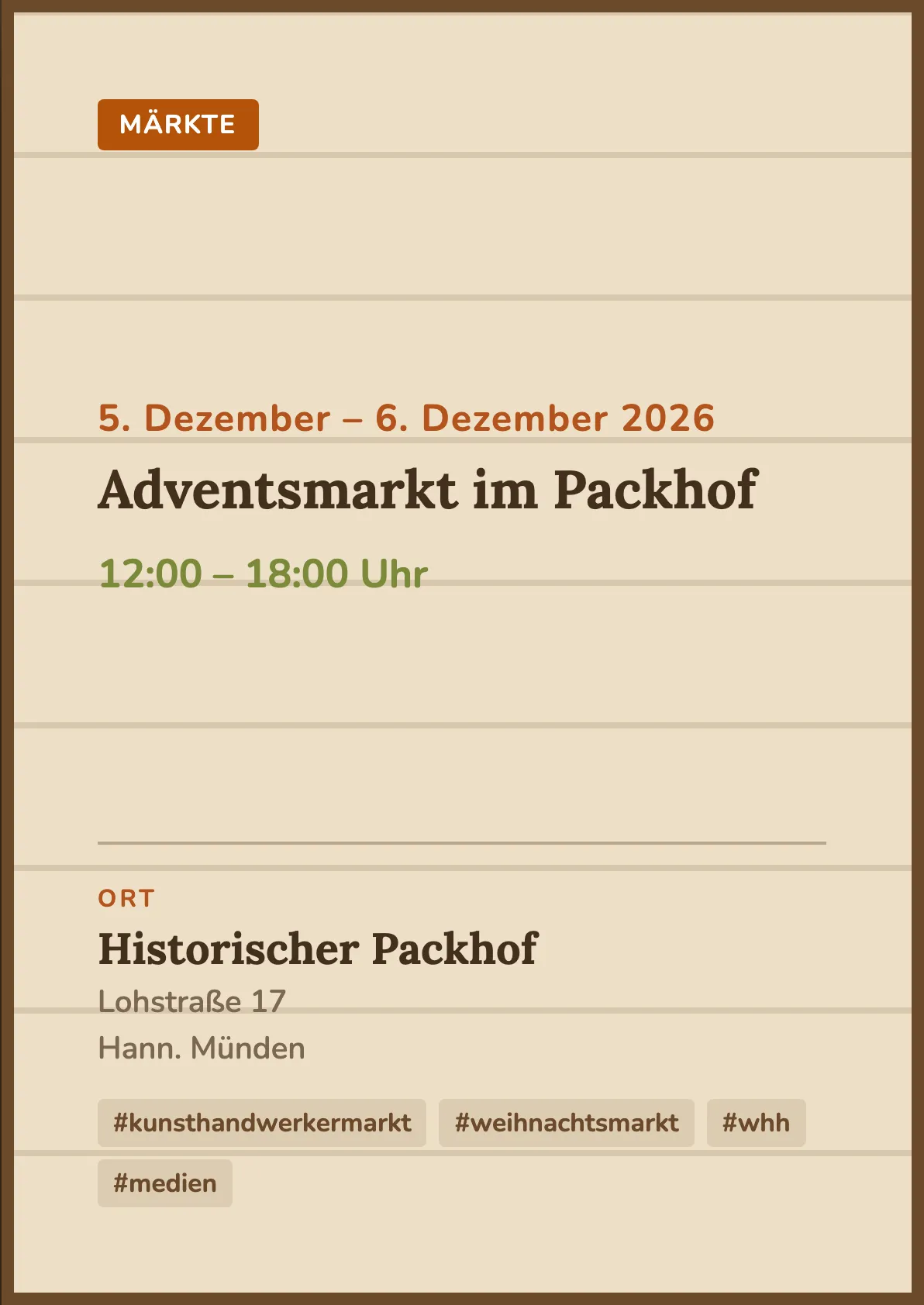Veranstaltungsflyer
