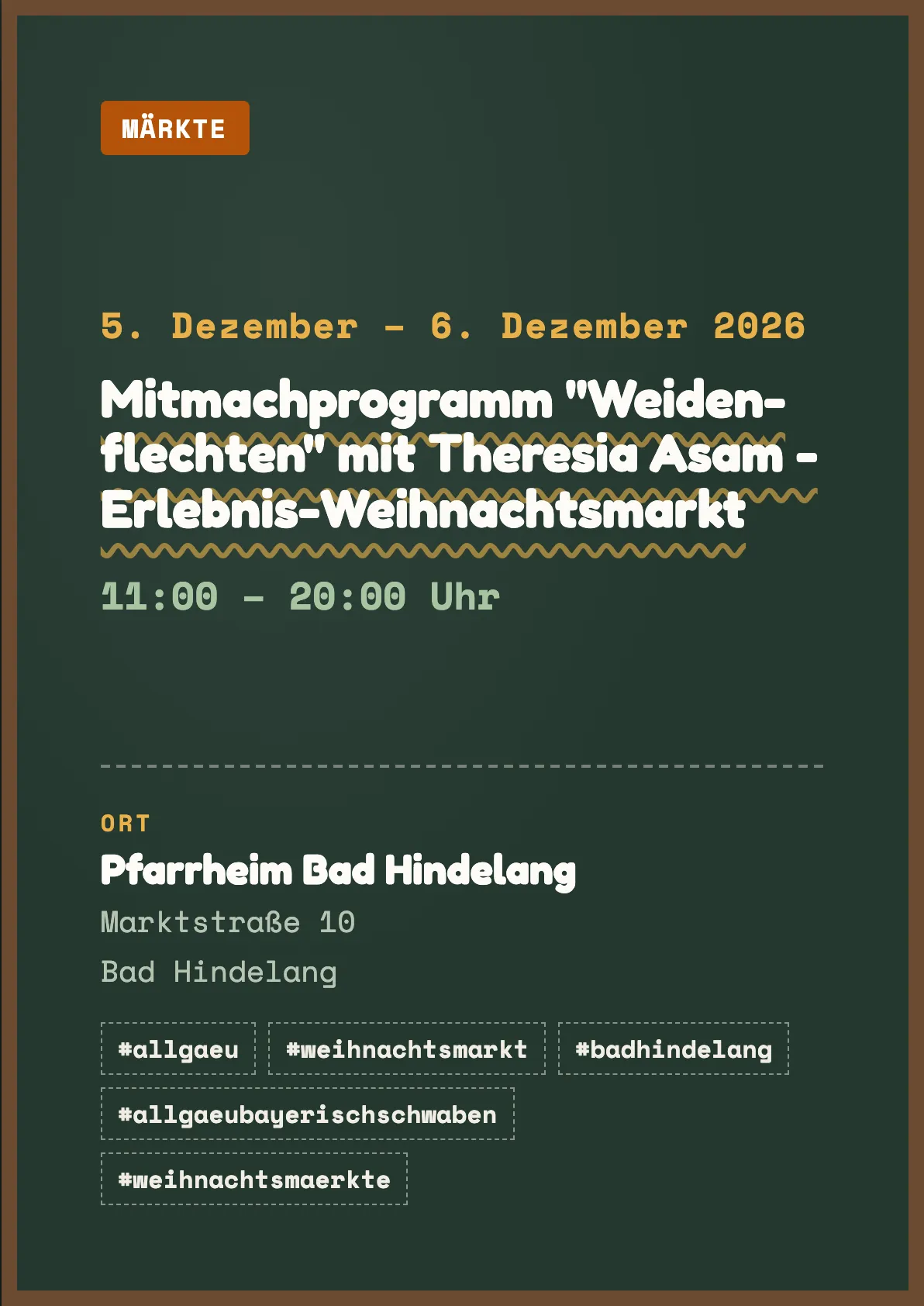 Veranstaltungsflyer