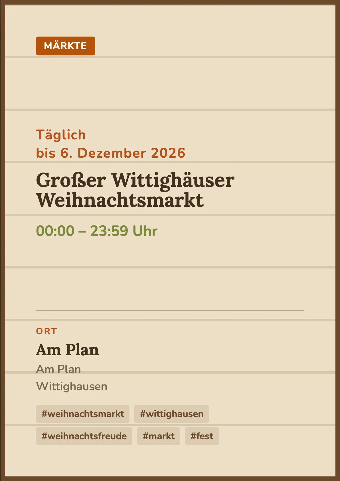 Veranstaltungsflyer
