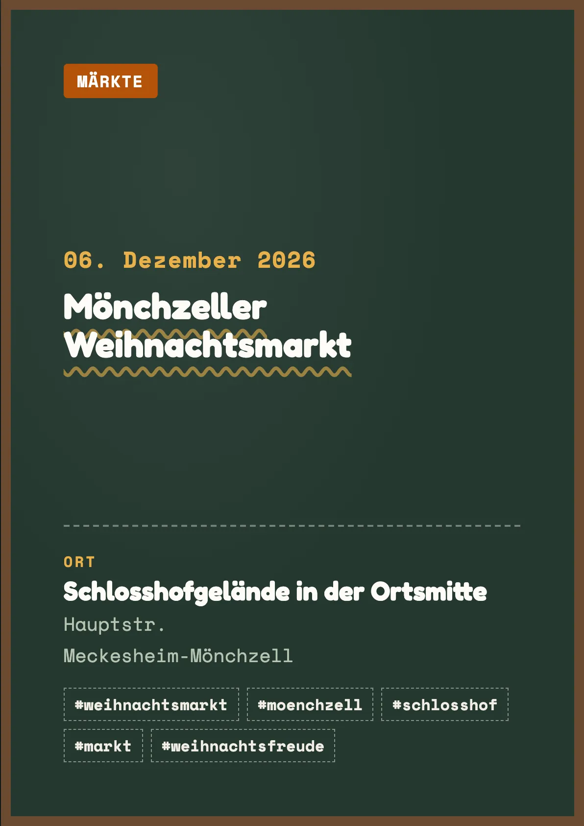 Veranstaltungsflyer