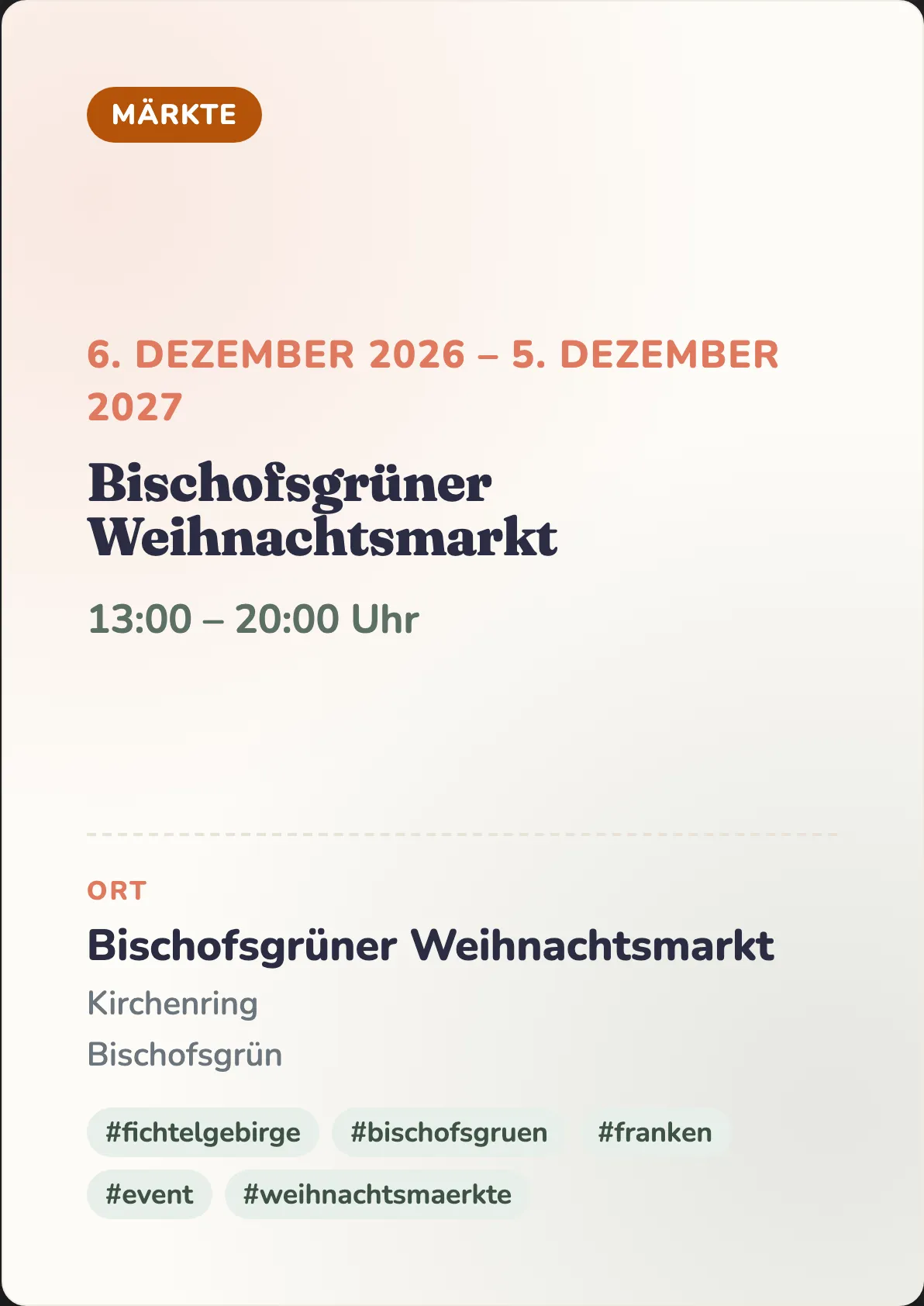 Veranstaltungsflyer