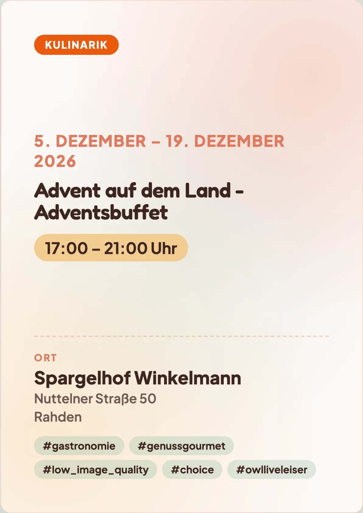 Veranstaltungsflyer